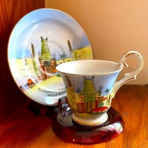 Graumans Chinese Theatre Hollywood cup and saucer